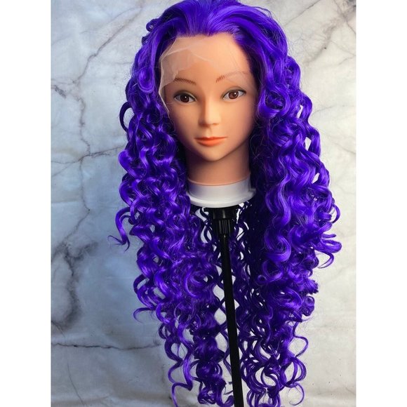 Purple Wig,Violet Purple Wig - Picture 9 of 10